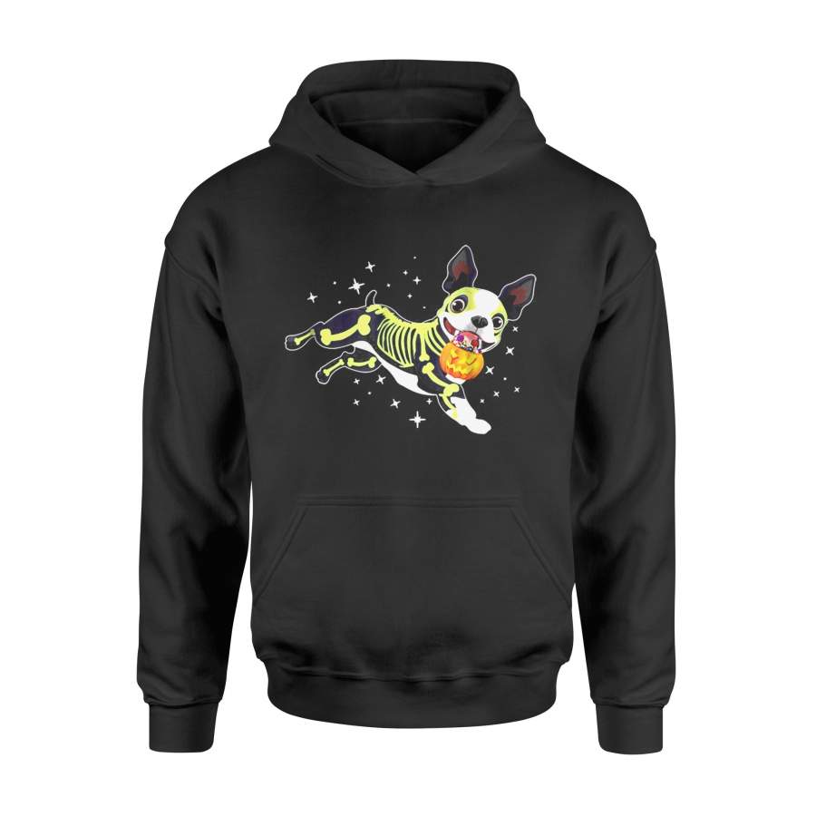 Halloween T-Shirt Boston Terrier X Ray T-Shirt Dog Halloween Shirt – Standard Hoodie