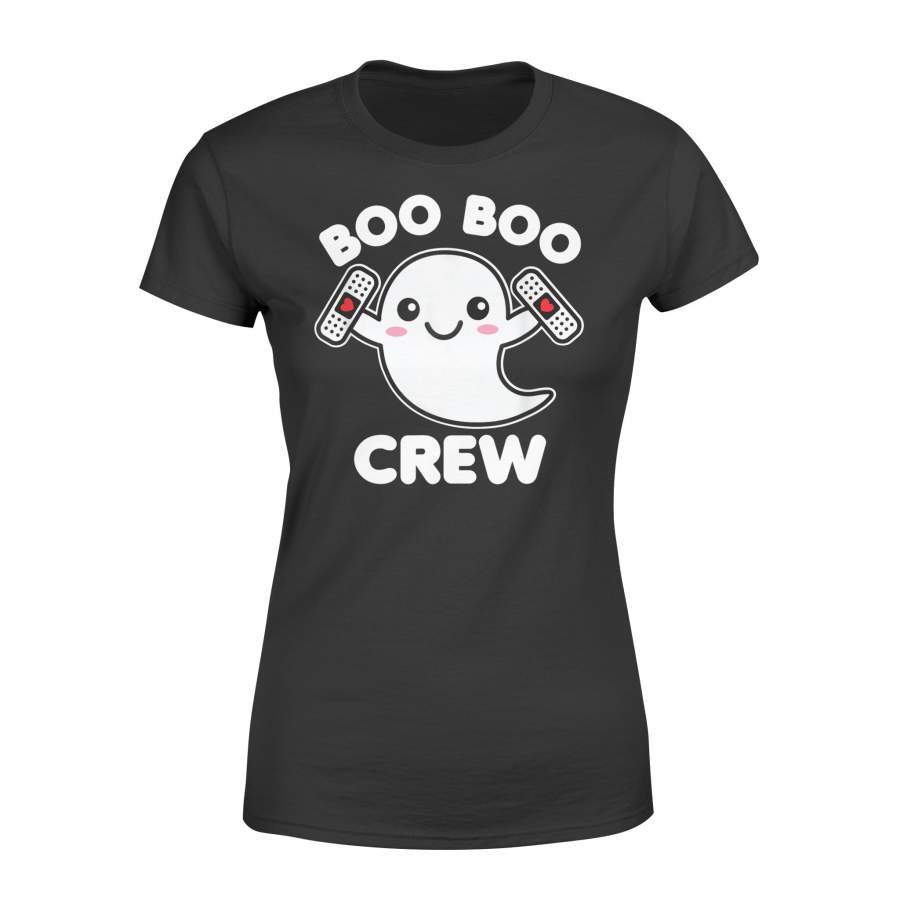 Boo Boo Crew Nurse Ghost Funny Kawaii Halloween Costume T-Shirt – Standard Women’s T-shirt