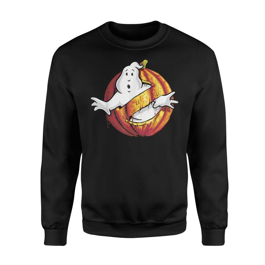 Halloween T-Shirt Ghost Busters Pumpkin T-Shirt – Standard Fleece Sweatshirt