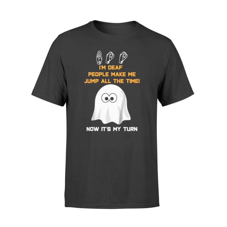 Boo Ghost ASL Halloween T-Shirt Sign Language – Standard T-shirt