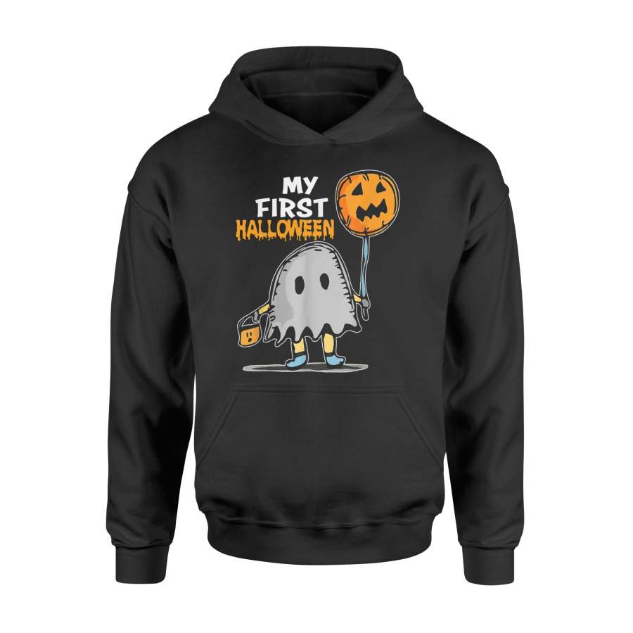 Halloween T-Shirt Ghost Pumpkin T-Shirt My First Halloween Shirt – Standard Hoodie