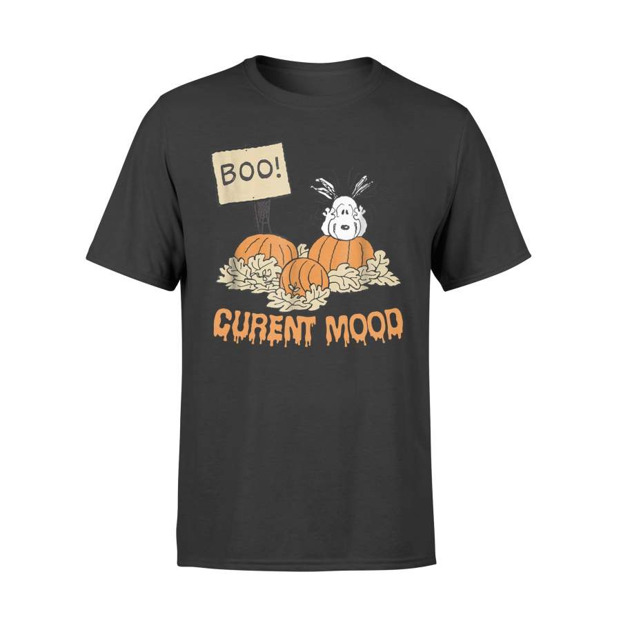 Halloween T-Shirt Peanuts Halloween Snoopy Current Mood T-Shirt – Standard T-shirt