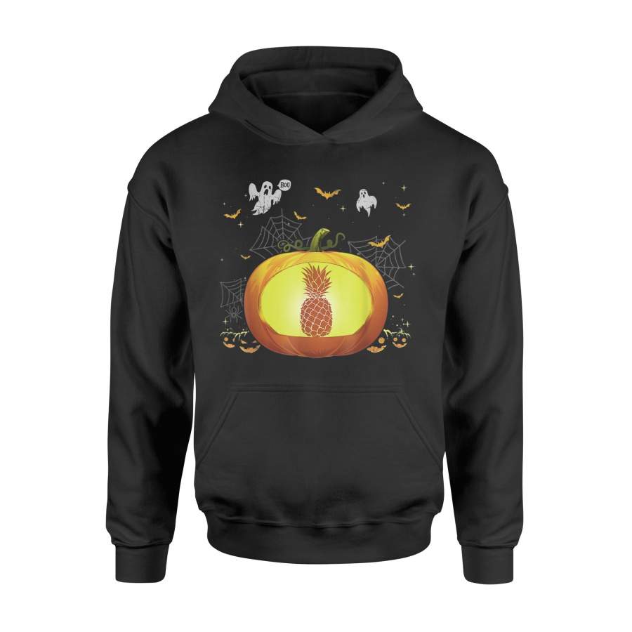 Halloween T Shirt Pineapple Pumpkin With Ghost T-Shirt – Standard Hoodie