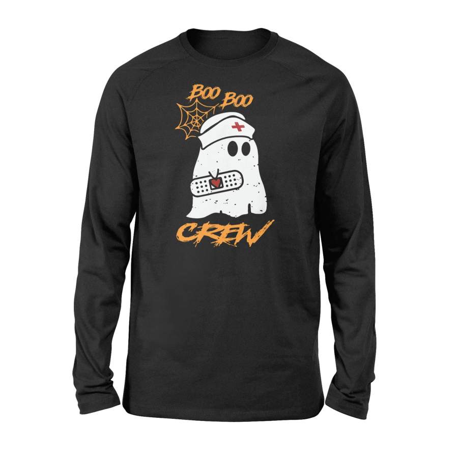 Halloween T Shirt Boo Boo Crew Ghost T-Shirt – Standard Long Sleeve