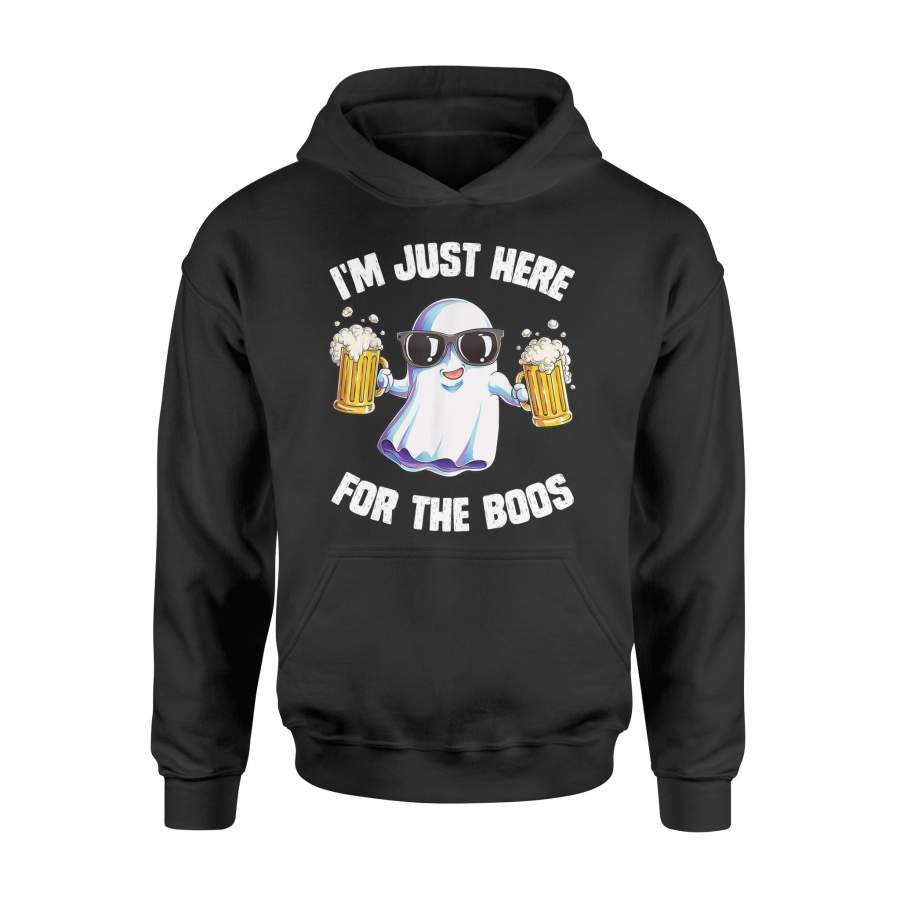 Halloween T Shirt I’m Just Here For The Boos T Shirt Ghost Halloween Shirt – Standard Hoodie