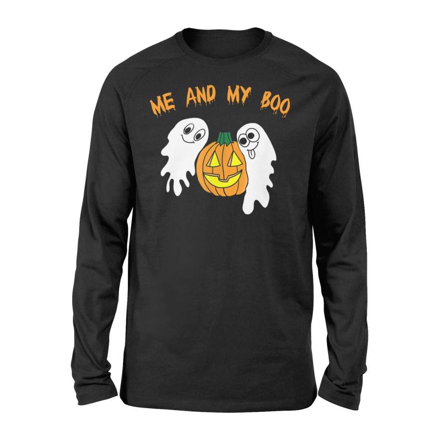 Halloween T Shirt Halloween Me and My Boo Ghosts T-Shirt – Standard Long Sleeve