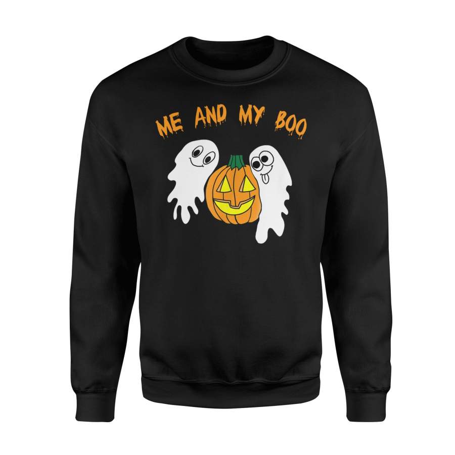 Halloween T Shirt Halloween Me and My Boo Ghosts T-Shirt – Standard Fleece Sweatshirt