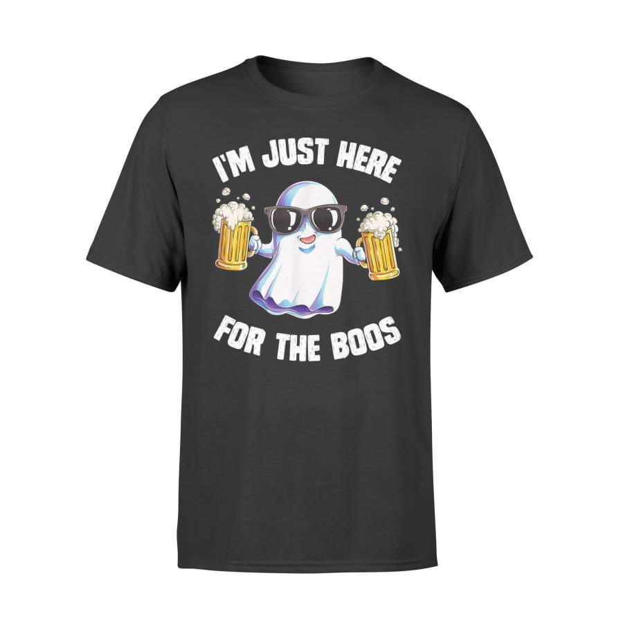 Halloween T Shirt I’m Just Here For The Boos T Shirt Ghost Halloween Shirt – Standard T-shirt