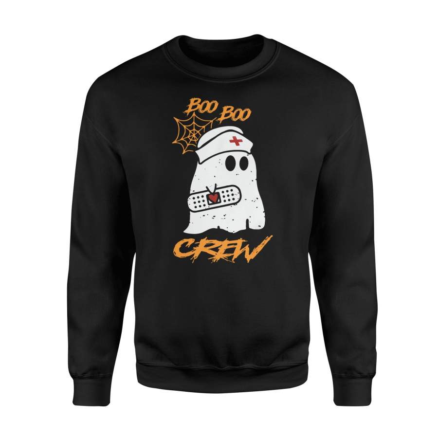 Halloween T Shirt Boo Boo Crew Ghost T-Shirt – Standard Fleece Sweatshirt