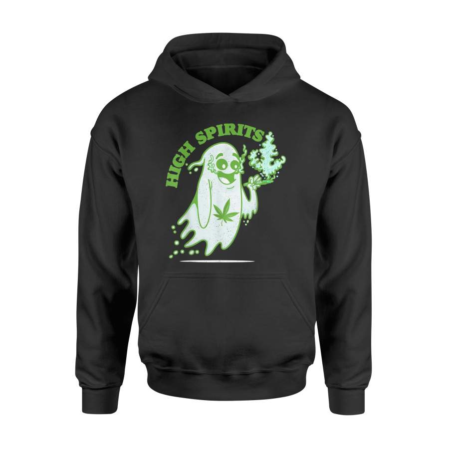 Halloween Marijuana Cannabis Ghost Weed Smokers Tshirt – Halloween Tshirt – Standard Hoodie