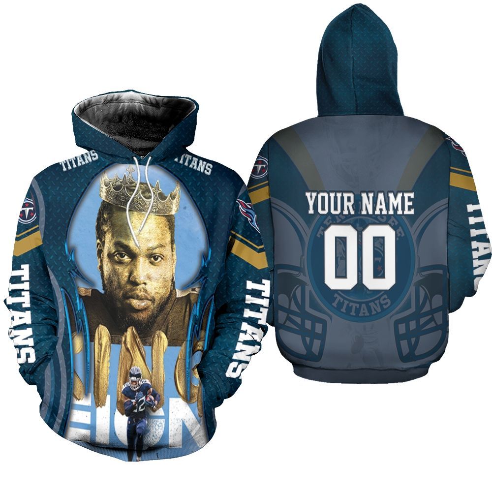 Derrick Henry King 22 Tennessee Titans Afc South Division Champions Personalized Hoodie All-Over Print