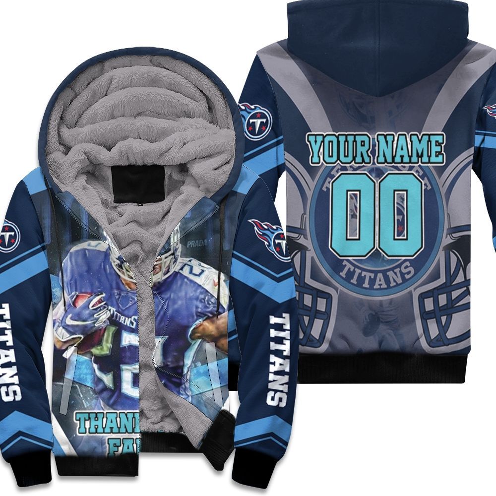 Derrick Henry 22 Tennessee Titans Afc South Division Champions Personalized Fleece Hoodie All-Over Print