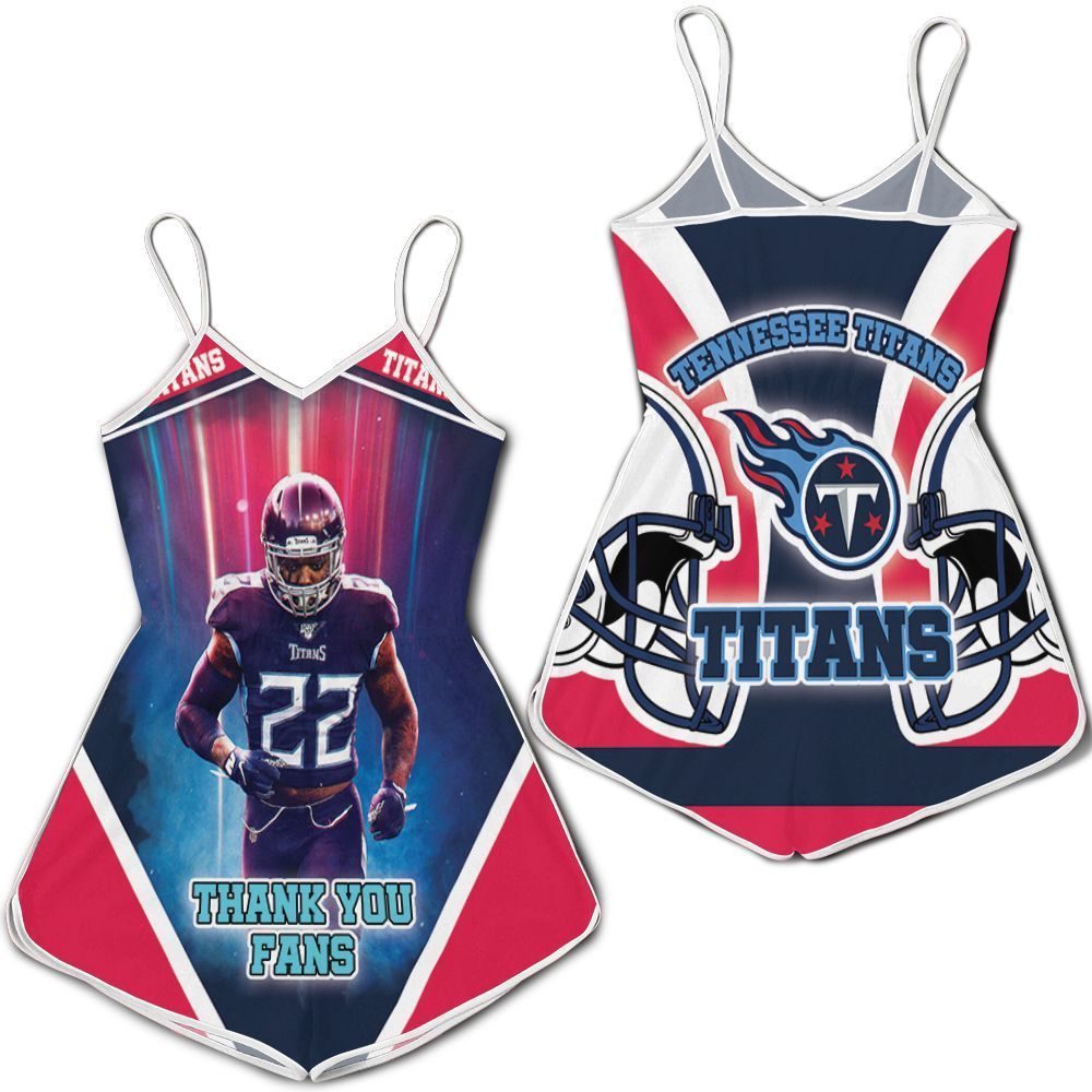 Derrick Henry 22 Tennessee Titans Afc South Division Champions Super Bowl 2021 Thank You Fans 3D Romper