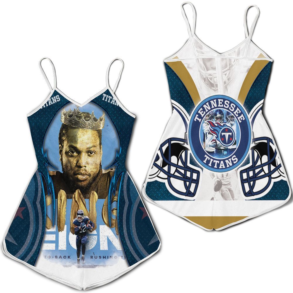 Derrick Henry King 22 Tennessee Titans Afc South Division Champions Super Bowl 2021 3D Romper