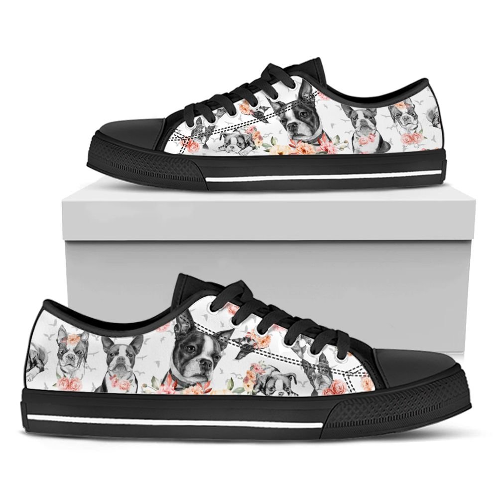 Boston Terrier Low Top Shoes 09 NDS0169