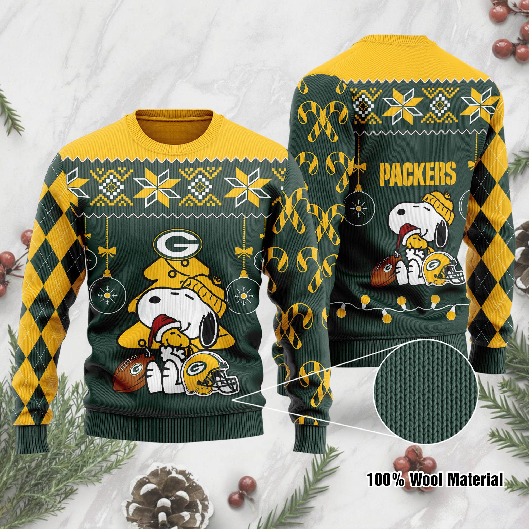 Green Bay Packers SP Ugly Sweater 192 L1PTHH0203-XM