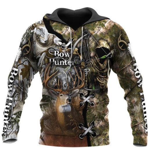 Deer Hunting Bow Hunter Grim Reaper 3D All Over Print | Hoodie | Unisex | Full Size | Adult | Colorful | HT5562