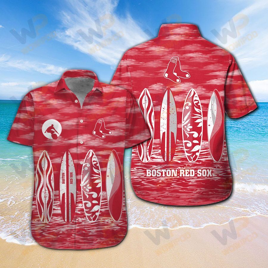 Boston Red Sox Hawaiian Shirt and Shorts 265 L1MTH1877