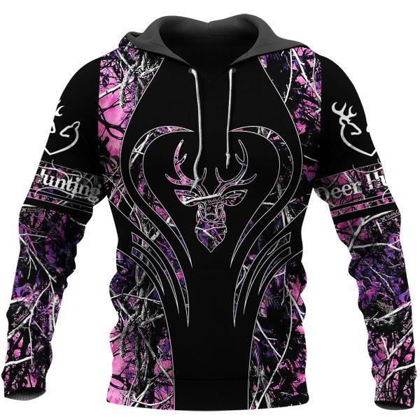 Deer Hunting Camo 3D All Over Print | Hoodie | Unisex | Full Size | Adult | Colorful | HT5572