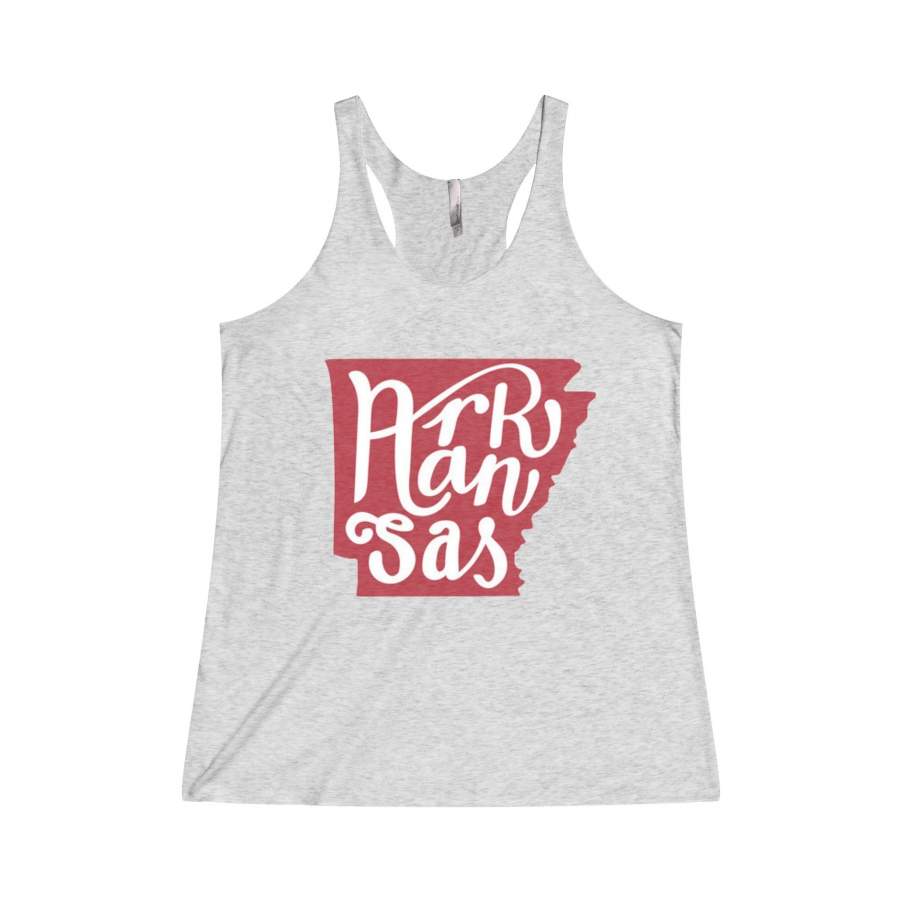 arkansas tri-blend racerback tank