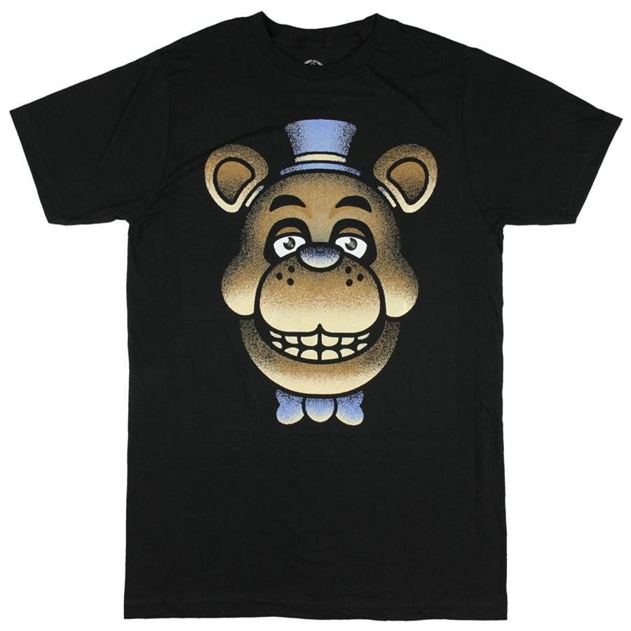 Custom Personality Men’S T-Shirt Five Nights At Freddy’S Freddy Fazbear T-Shirt Short Sleeve Fashion Punk T-Shirt