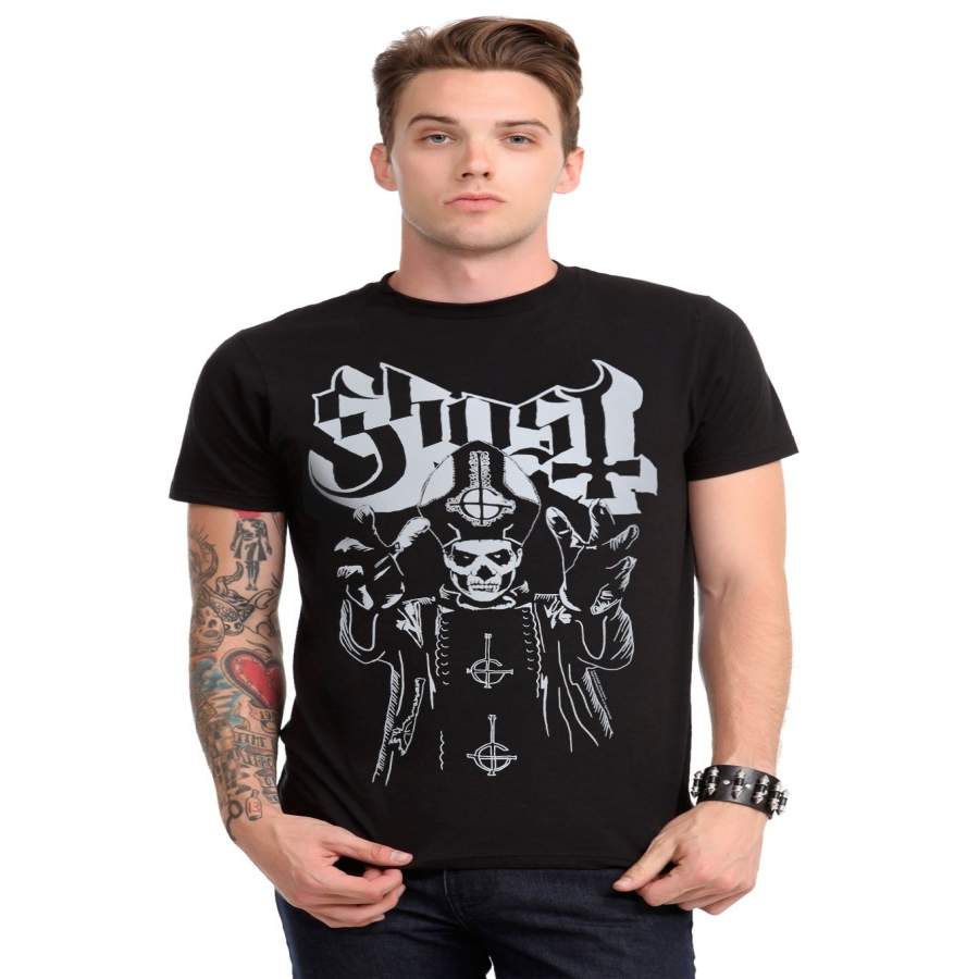 Fashion Men Summer T-Shirt Ghost Papa Emeritus T-Shirt Men Cotton T-Shirt Casual Shirt