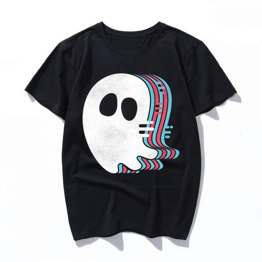 ghost rush Women men T-Shirt Gothic Black Tee Hipsters Funny Slogan T Shirt Tumblr Graphic Tee Summer Short Sleeve Shirt