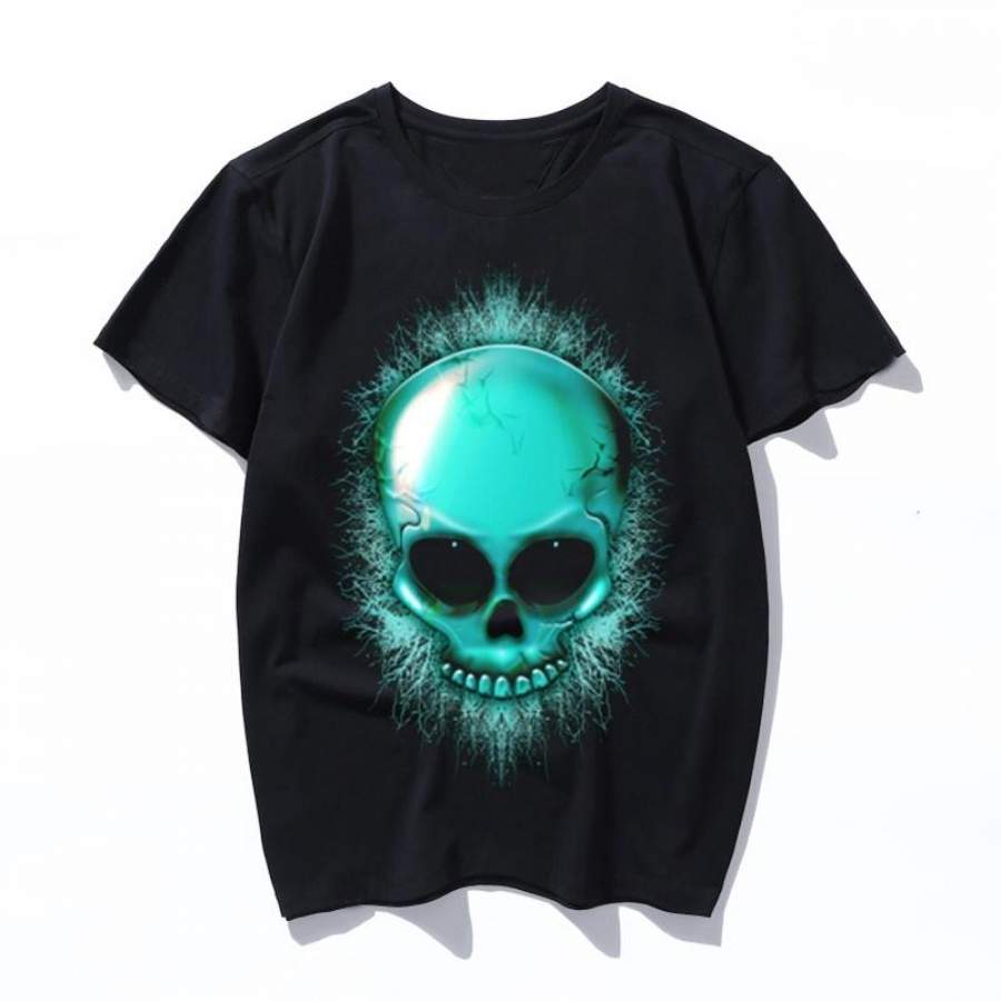 skull ghost men t shirt summer tops for women 2019 T Shirt Mens Short Sleeve print T-Shirt