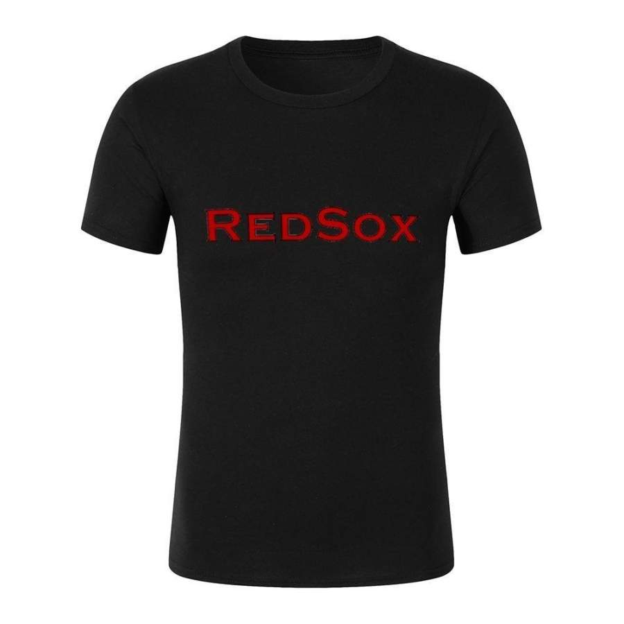 Boston Redsox T Shirt Man Ship Hop Cotton Slim Sleeves Fashion Design Tops Tees Ukdog Patterns Creative Design