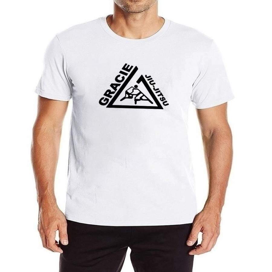 Gracie Jiu Jitsu T-Shirt T-Shirt In Cotone O-Collo 2018 Semplice E Design Creativo Stampato La Maglietta Della Camicia Da Uomo 100% A Maniche Corte
