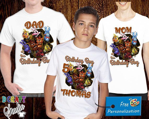 Five nights at Freddy s birthday Custom Five nights at Freddy shirt