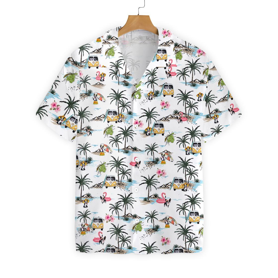 Boston Terrier Hawaii Ez03 0207 Hawaiian Shirt