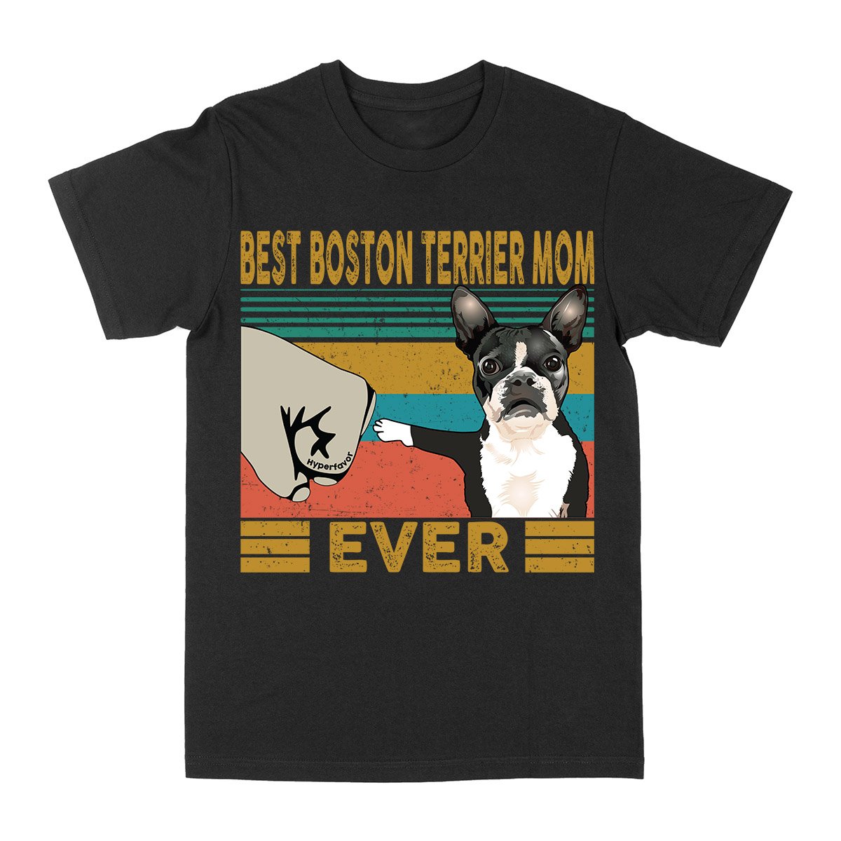 Best Boston Terrier Mom Ever Vintage Ez03 2703 Classic T-Shirt