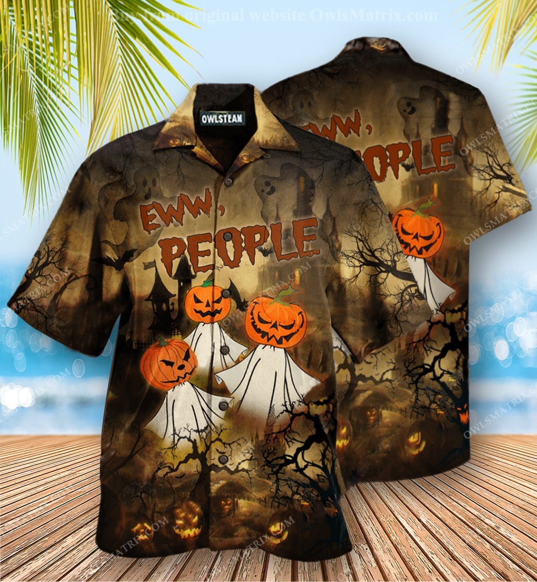 Halloween Eww People Pumpkin Ghost Edition – Hawaiian Shirt