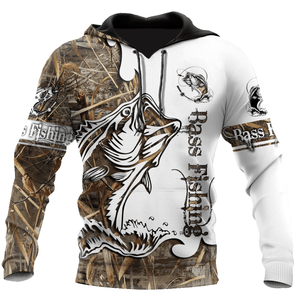 Collection Bass Fishing Sport Muddy Water Camo tattoo 3D shirts for men and women –