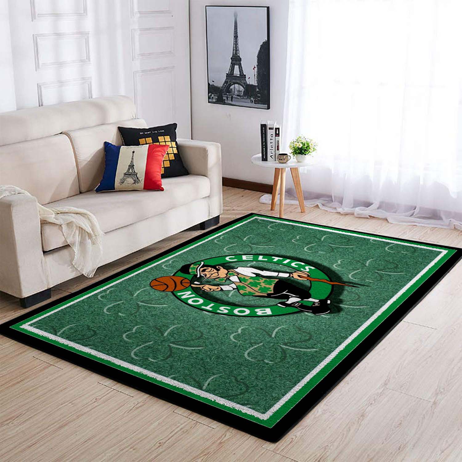 Boston Celtics Area Rugs Living Room Carpet SIC251205 Basketball Rugs Local Brands Floor Decor