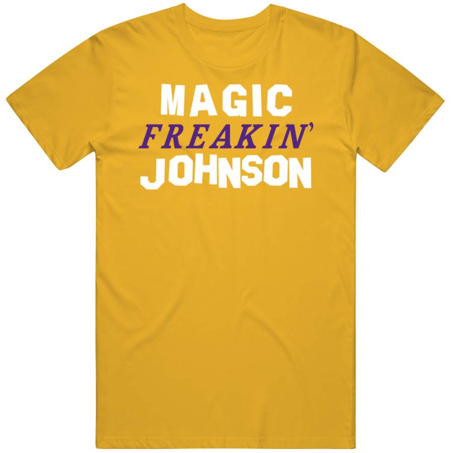 Earvin Magic Johnson Freakin Los Angeles Basketball Fan V3 T Shirt