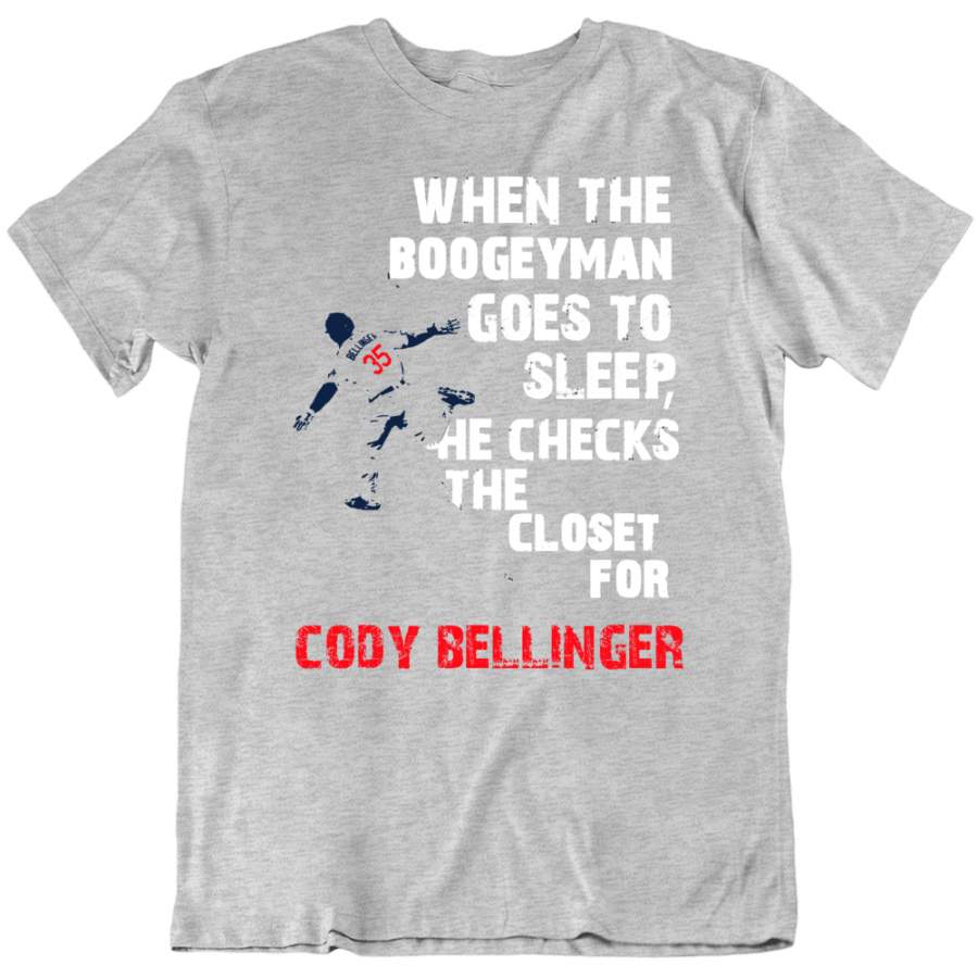 Cody Bellinger Boogeyman Check Closet Los Angeles Baseball Fan V2 T Shirt