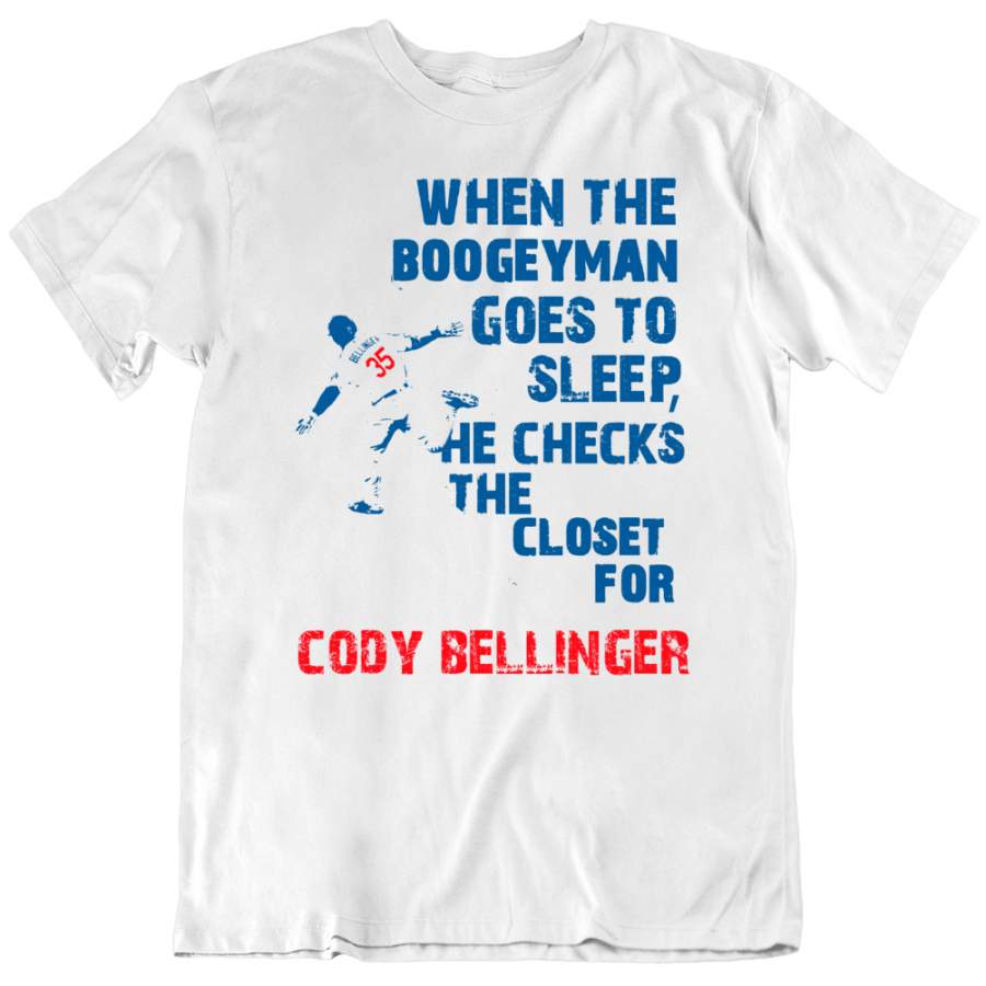 Cody Bellinger Boogeyman Checks Closet Los Angeles Baseball Fan T Shirt