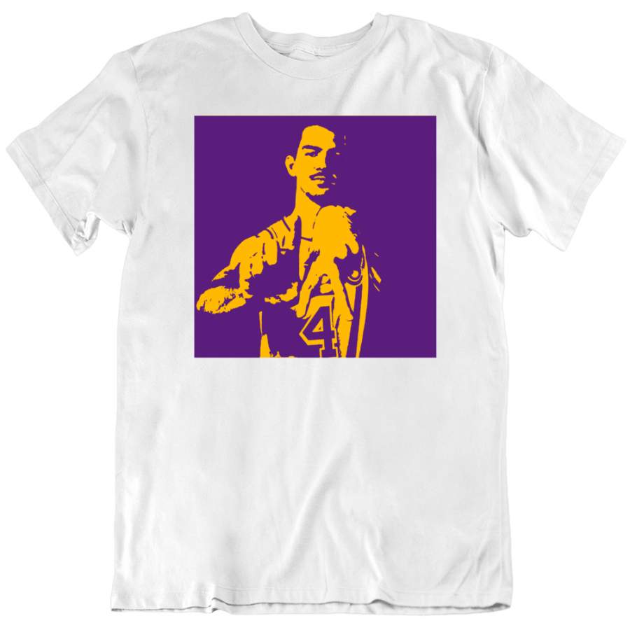 Alex Caruso La Hand Gesture Los Angeles Basketball Fan White T Shirt