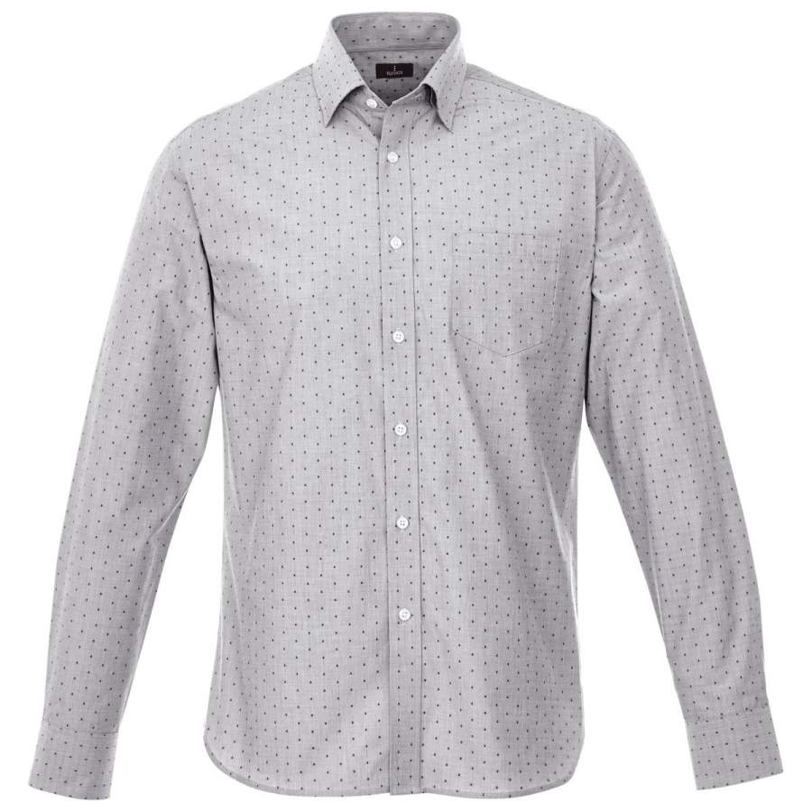 Elevate Men’s Grey Storm Huntington Long Sleeve Shirt