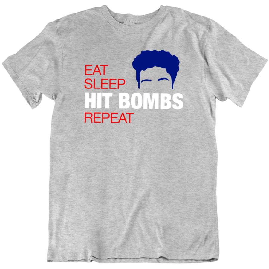 Cody Bellinger Eat Sleep Bombs Los Angeles Baseball Fan T Shirt