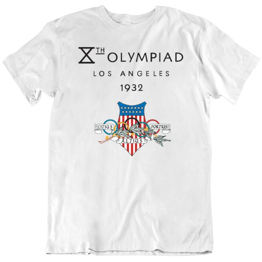 1932 Los Angeles Summer Olympic Games Logo T Shirt