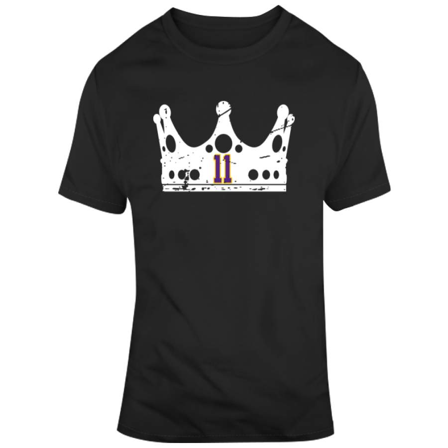 Dustin Brown Crown Distressed Los Angeles Hockey Fan T Shirt