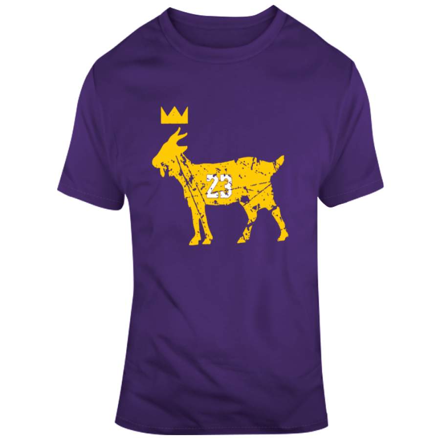 Distressed Goat 23 Los Angeles Basketball Fan T Shirt