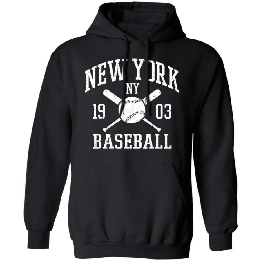 Cool NYC Baseball Bats New York City Vintage Distressed t Hoodie