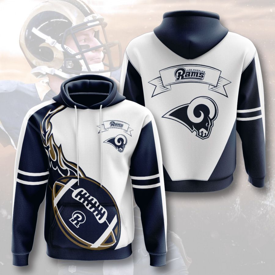 Fall/winter Los Angeles Rams men’s 3D digital printing hoodie