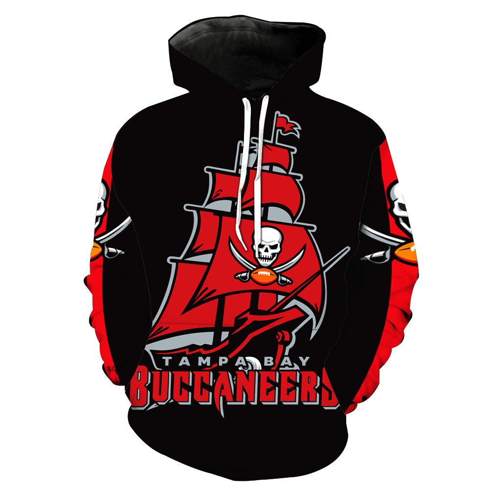 Fall/winter Tampa Bay Buccaneers men’s 3D digital printing hoodie