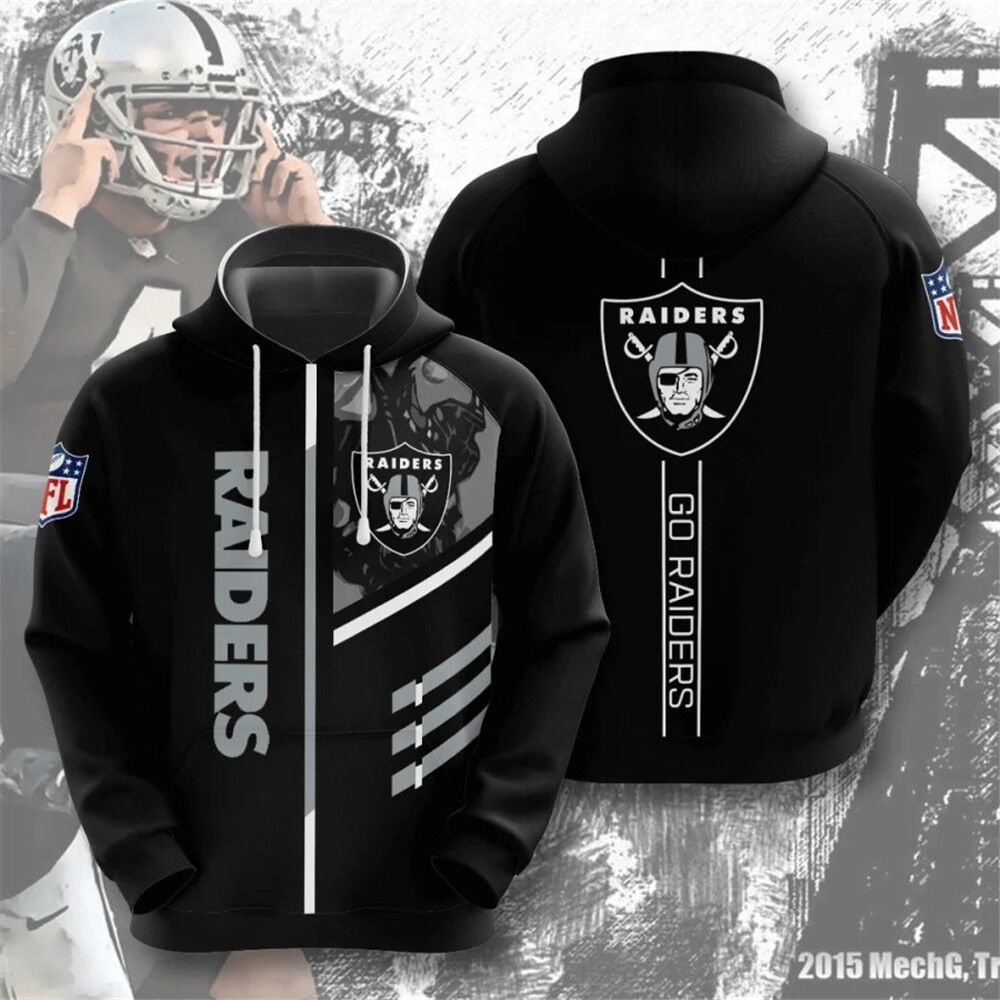 3D Digital Print Football Team Raiders Sports Pullover Hoodies