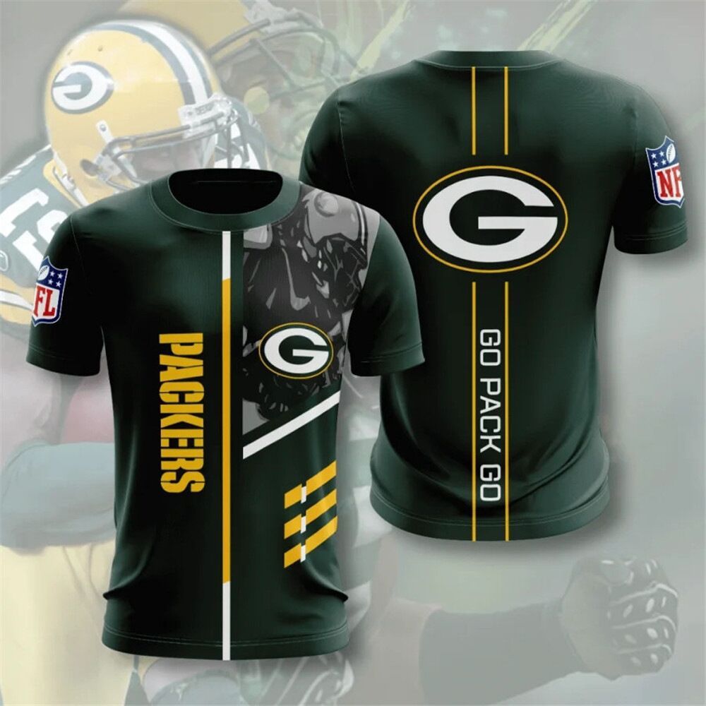 GREEN BAY PACKERS 3D PRINTED MESH T-Shirt